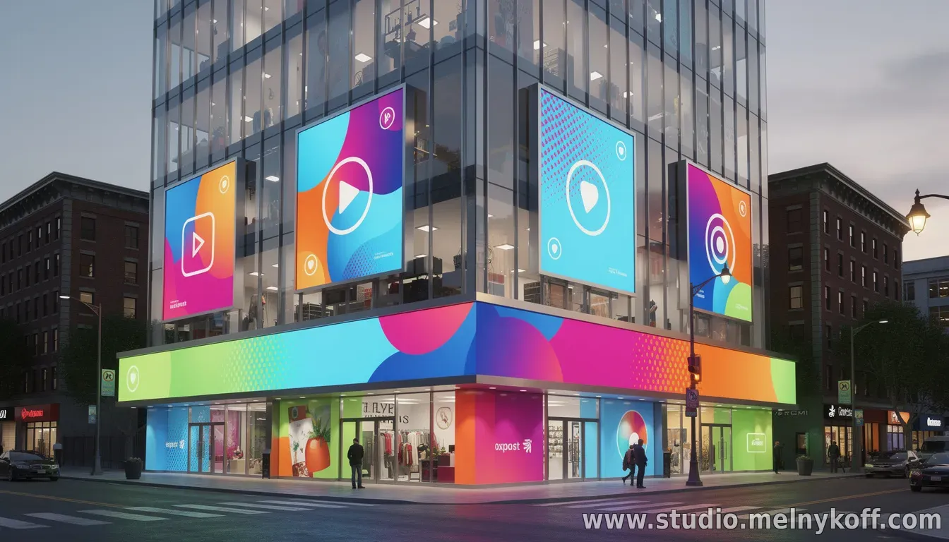 Дизайн внешнего оформления и наружной рекламы: принципы и тренды